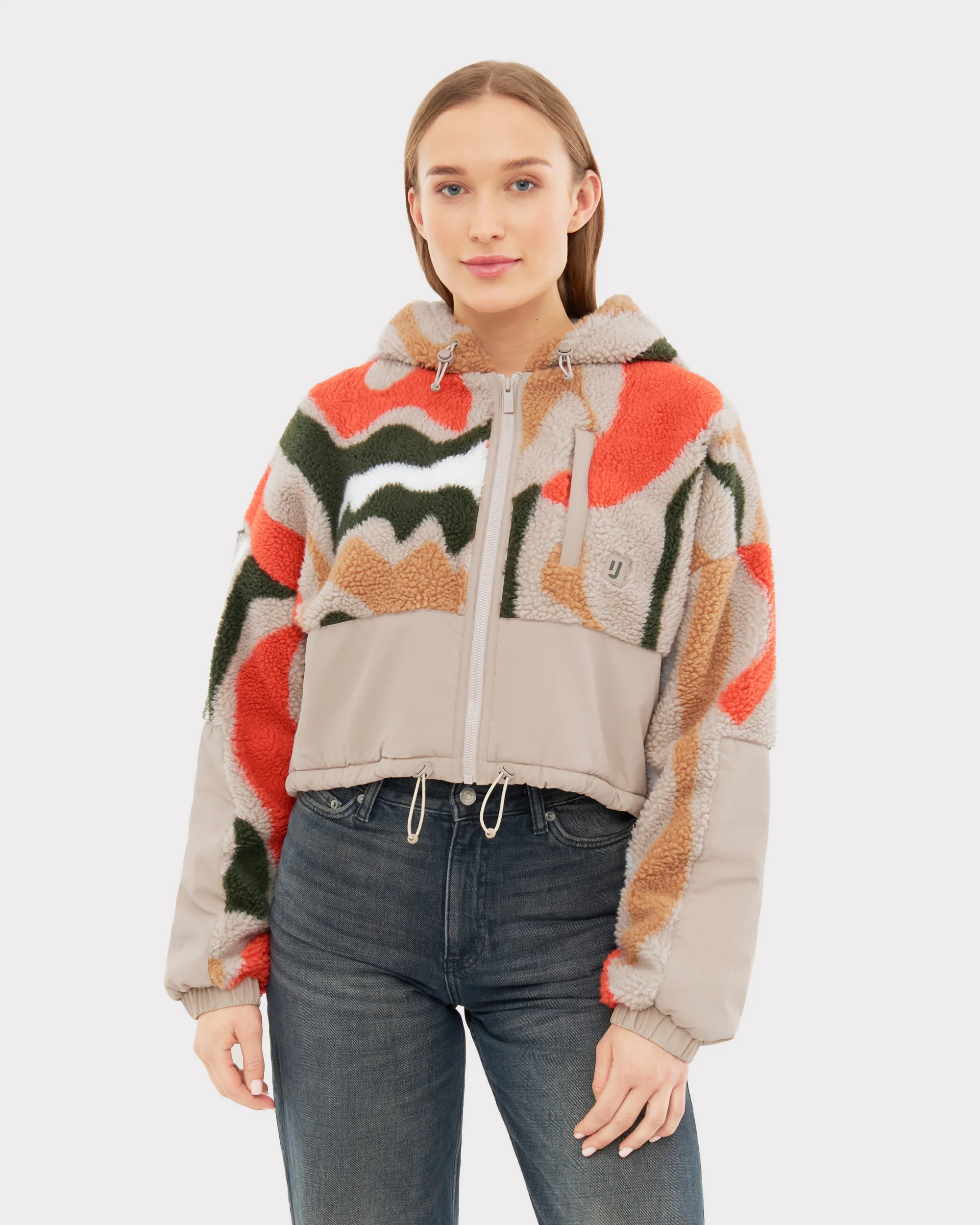 Cropped Teddy Fleecejacke "Carey" - Image 13