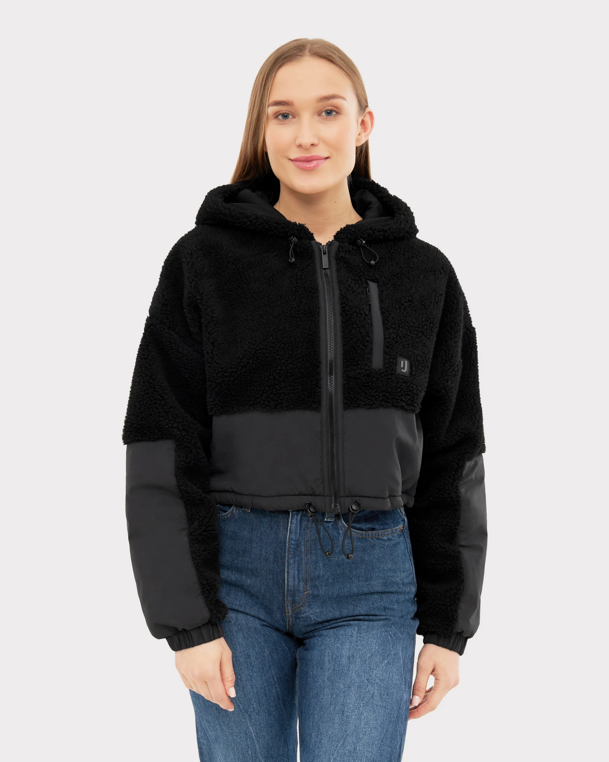 Cropped Teddy Fleecejacke "Carey" - Image 29