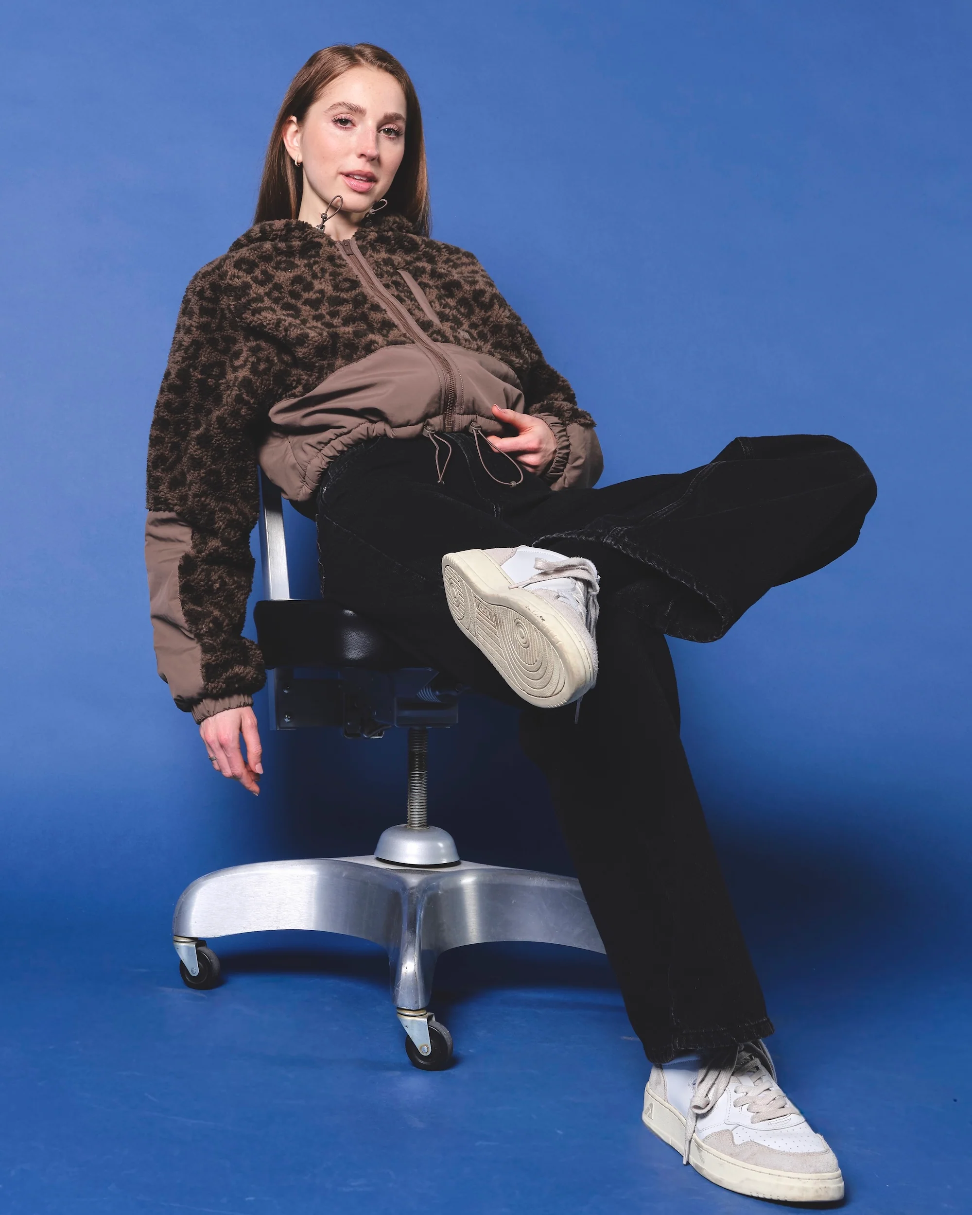 Cropped Teddy Fleecejacke "Carey" - Image 7