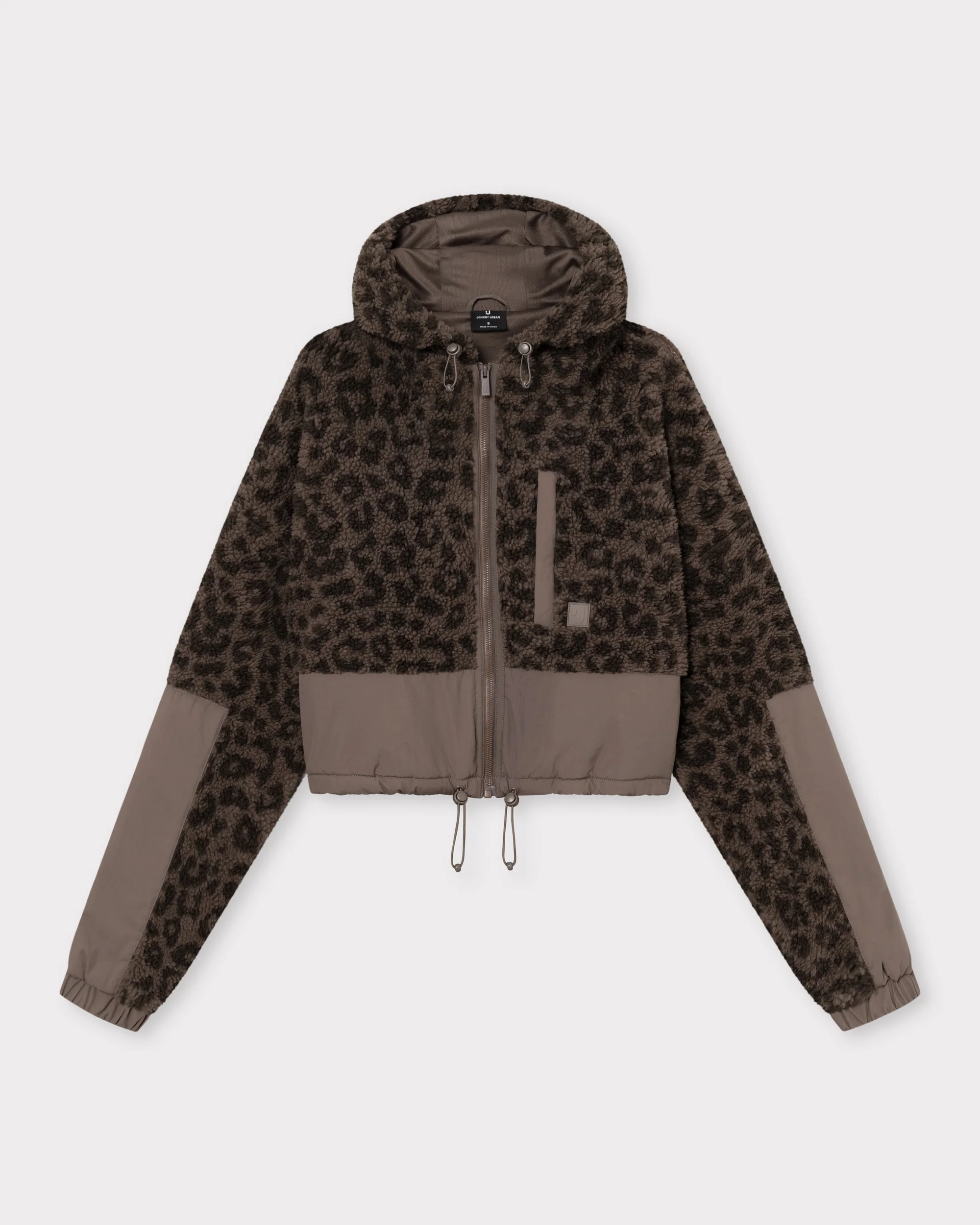 Cropped Teddy Fleecejacke "Carey" - Image 8